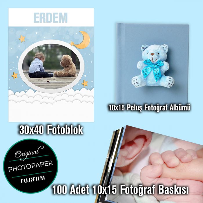 Baby 3'lü Set Mavi - Albüm Dünyası